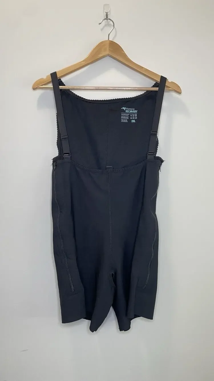 Marena Recovery Girdle Post Surgical Compression Bodysuit Side Zip Womens XL